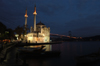 Istanbul, Turkey: Ortaky mosque / Buyuk Necidiye camii and the Bosphorus bridge - link between Asia and Europe - Byk Mecidiye Camii (Grand Imperial Mosque of Sultan Abdlmecid) - designed by Armenian architects G.Balyan and N.Balyan - photo by J.Wreford