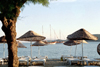 Turkey - Gumbet: beach umbrellas - photo by M.Bergsma