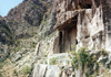 Turkey - Amasya, Amasya province, Black Sea region: royal tombs carved into citadel hill - photo by G.Frysinger