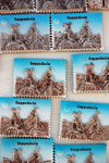 Cappadocia - Greme, Nevsehir province, Central Anatolia, Turkey: souvenir stamps in ceramic - photo by W.Allgwer