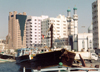 UAE - Sharjah: waterfront - dhow and mosque - Corniche Rd - photo by M.Torres