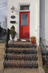 Bristol, Bucks County, Pennsylvania, USA: house entrance - photo by N.Chayer