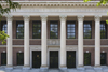 Cambridge, Greater Boston, Massachusetts, USA: Roman pillars grace the front of the Harry Elkins Widener Memorial Library dating to 1915 - Harvard University - architect Horace Trumbauer - photo by C.Lovell