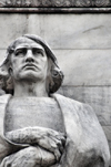 Washington, D.C., USA: Christopher Columbus - European navigator and colonizer - statue in Columbus Circle, in front of Union Station - Columbus Memorial Fountain - sculptor Lorado Taft - photo by M.Torres