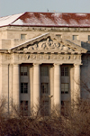 Washington, D.C., USA: Portico with Doric columns - SW corner of the National Museum of American History - Smithsonian Institution - McKim Mead and White architects - National Mall - photo by C.Lovell