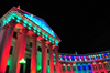 Denver, Colorado, USA: Denver City and County Building - Beaux-Arts Neoclassical style - Christmas illumination display - photo by M.Torres