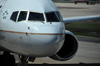 Denver, Colorado, USA: Denver International Airport - nose of United - Continental Boeing B757-200 N17128 cn 27567 - Star Alliance logo - photo by M.Torres