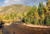 Roosevelt National Forest - Poudre Canyon, Larimer County, Colorado, USA: bends of Cache la Poudre River - CO 14 road - Poudre Canyon Hwy - photo by M.Torres