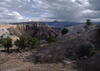 Abiqui, Rio Arriba County, New Mexico, USA: storm clouds create summer showers in the Chama River valley - photo by C.Lovell