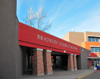 Los Alamos, New Mexico, USA: Bradbury Science Museum - main entrance on 1350 Central Avenue - photo by M.Torres