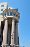 Louisville, Kentucky, USA: Jefferson Judicial Center aka Jefferson County Courts Complex - detail of the circular portico - West Jefferson Street - photo by M.Torres