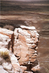 USA - Cocoa Mountains - Petrified Forest National Park (Arizona): rocky cliff - Photo by G.Friedman