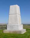 Little Bighorn (Montana): monument at the Little Bighorn battle site - Custer's Last Stand - photo by G.Frysinger