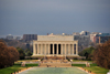 Washington, D.C., USA: Lincoln Memorial and the Reflecting Pool - National Mall - architect Henry Bacon - Arlington in the background - photo by M.Torres