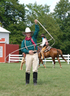 Old Wade House State Park - Sheboygan County (Wisconsin): Cowboy - lariat twirler - Wild West Show - maguey - rope - lasso - photo by G.Frysinger