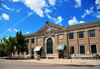 Burlington, Vermont, USA: Union Station - buff brick facade in Beaux Arts style - Green Mountain Scenic Railroad, Champlain Valley Flyer branch - architect Alfred T. Fellheimer - 1 Main Street - photo by M.Torres