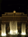 USA - Las Vegas (Nevada):  Bellagio Hotel Fountain at night (photo by B.Cain)