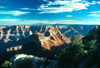 USA - Grand Canyon (Arizona): view of Grand Canyon from North Rim with visible San Francisko Peak - photo by J.Fekete