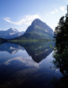 USA - Glacier NP (Montana): Swiftcurrent Lake - reflection of surrounding mountain range - photo by J.Fekete