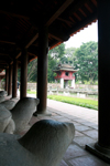 Hanoi - vietnam - Literature Temple - heads of large stone tortoises - photo by Tran Thai