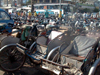 vietnam - Ho Chi Minh city / Saigon: Cyclos in front of BT market - photo by R.Ziff