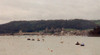 Wales / Cymru - Bangor (Gwynedd, North Wales): winter on the bay - fortress and bridge - photo by M.Torres