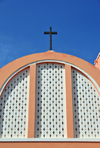 Layoune / El Aaiun, Saguia el-Hamra, Western Sahara: Spanish Cathedral, built like an hangar - photo by M.Torres