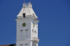 Stone Town, Zanzibar, Tanzania: clock tower of the House of Wonders, once used as a lighthouse - Beit Al-Ajaib - Mizingani Road - photo by M.Torres