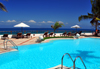 Stone Town, Zanzibar, Tanzania: hotel pool and the ocean - Zanzibar Serena Inn - Shangani - photo by M.Torres